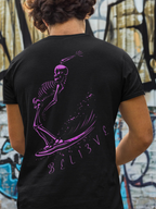 Surf Till Death - Black Tee