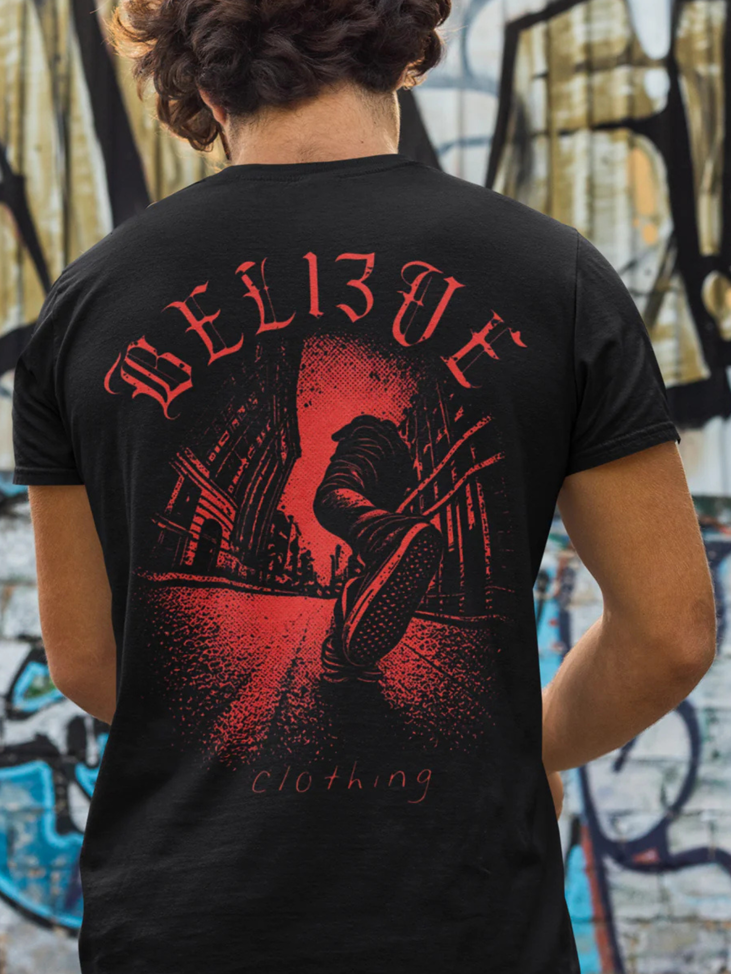 Believe & Wander - Black Tee