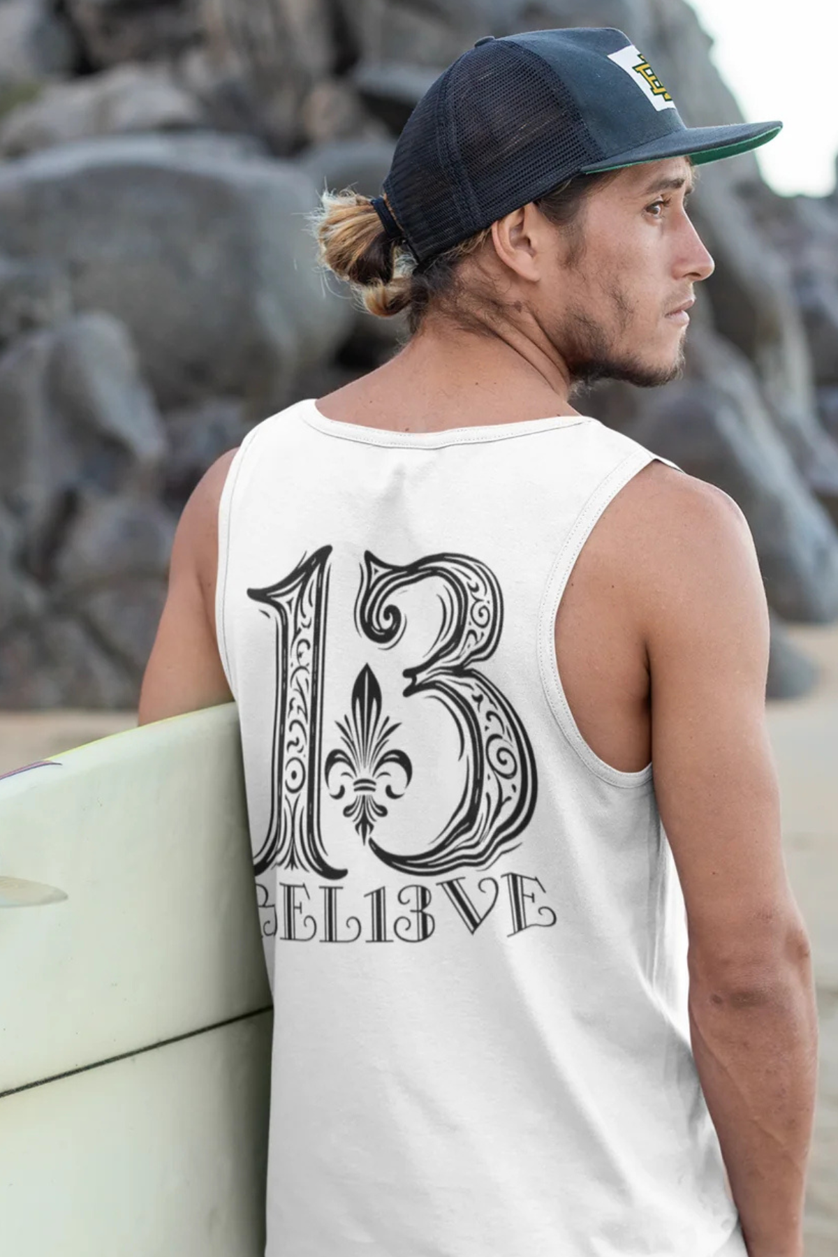 Born to Bel13ve - White Tank Top
