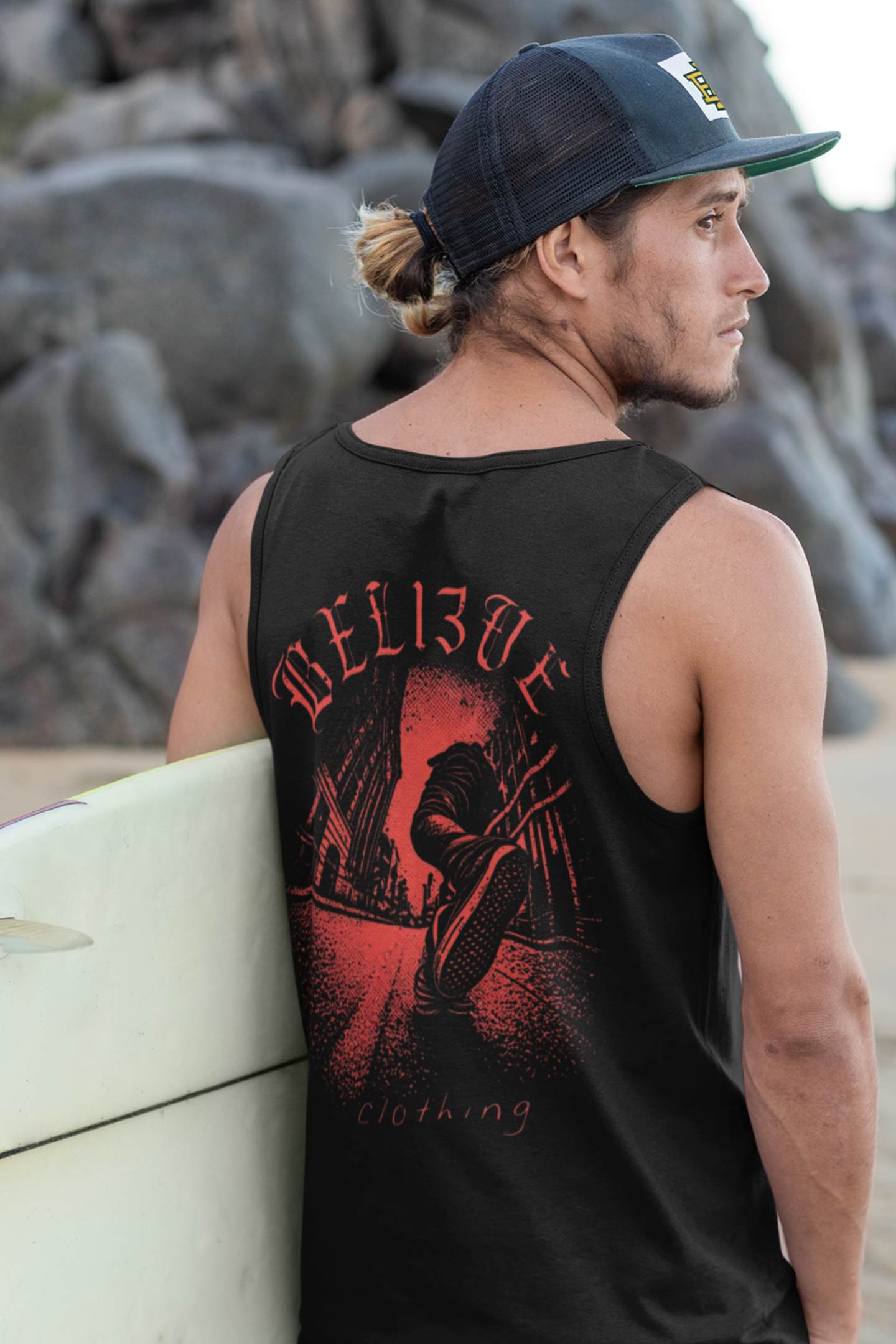 Believe & Wander - Black Tank Top