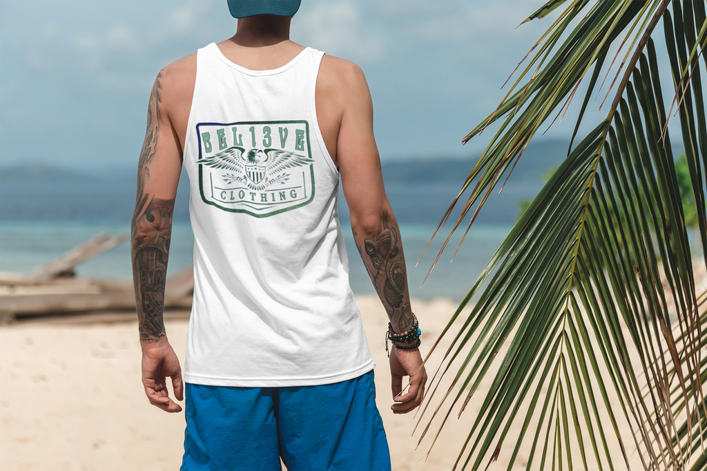 Rise & Bel13ve - White Tank Top