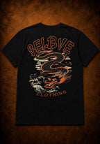 BEL13VE Dragon tee back