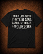 Build Like Noah tee back