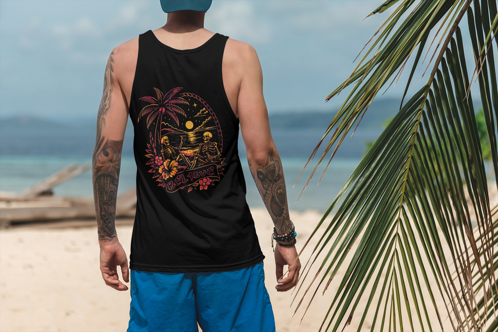 Till Death We Chill - Black Tank Top