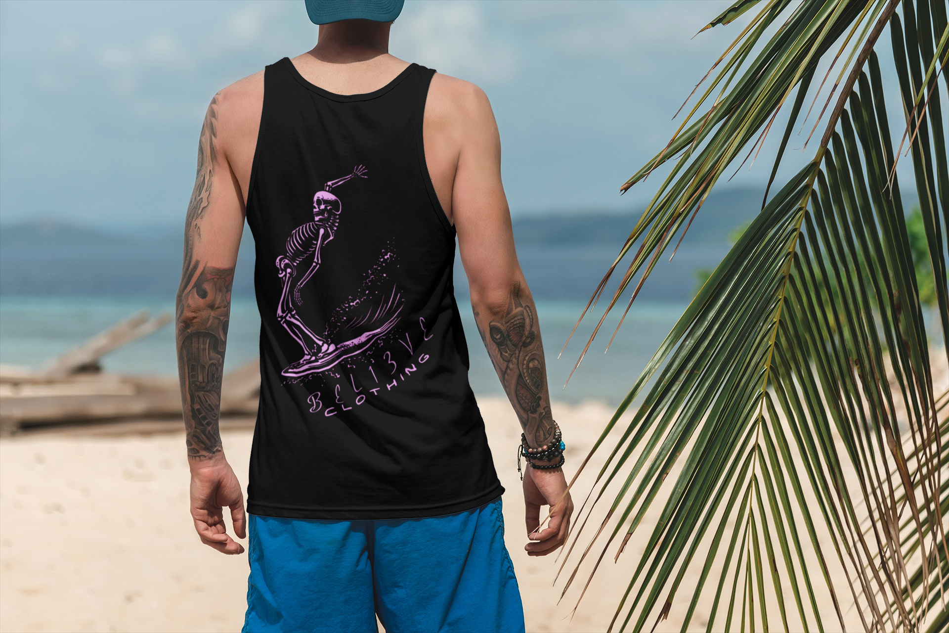 Surf Till Death - Black Tank Top