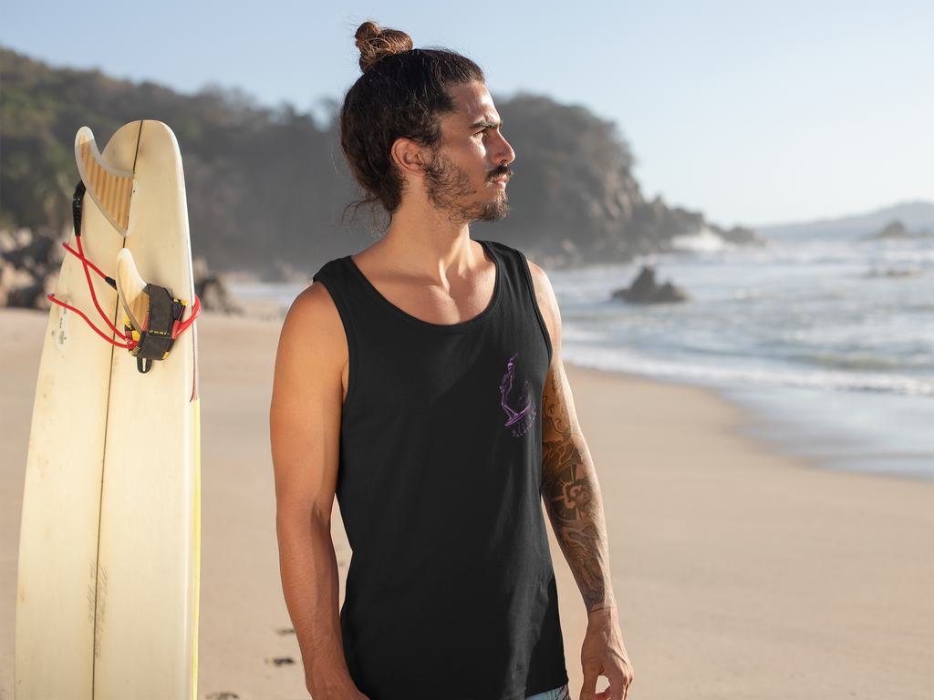 Surf Till Death - Black Tank Top