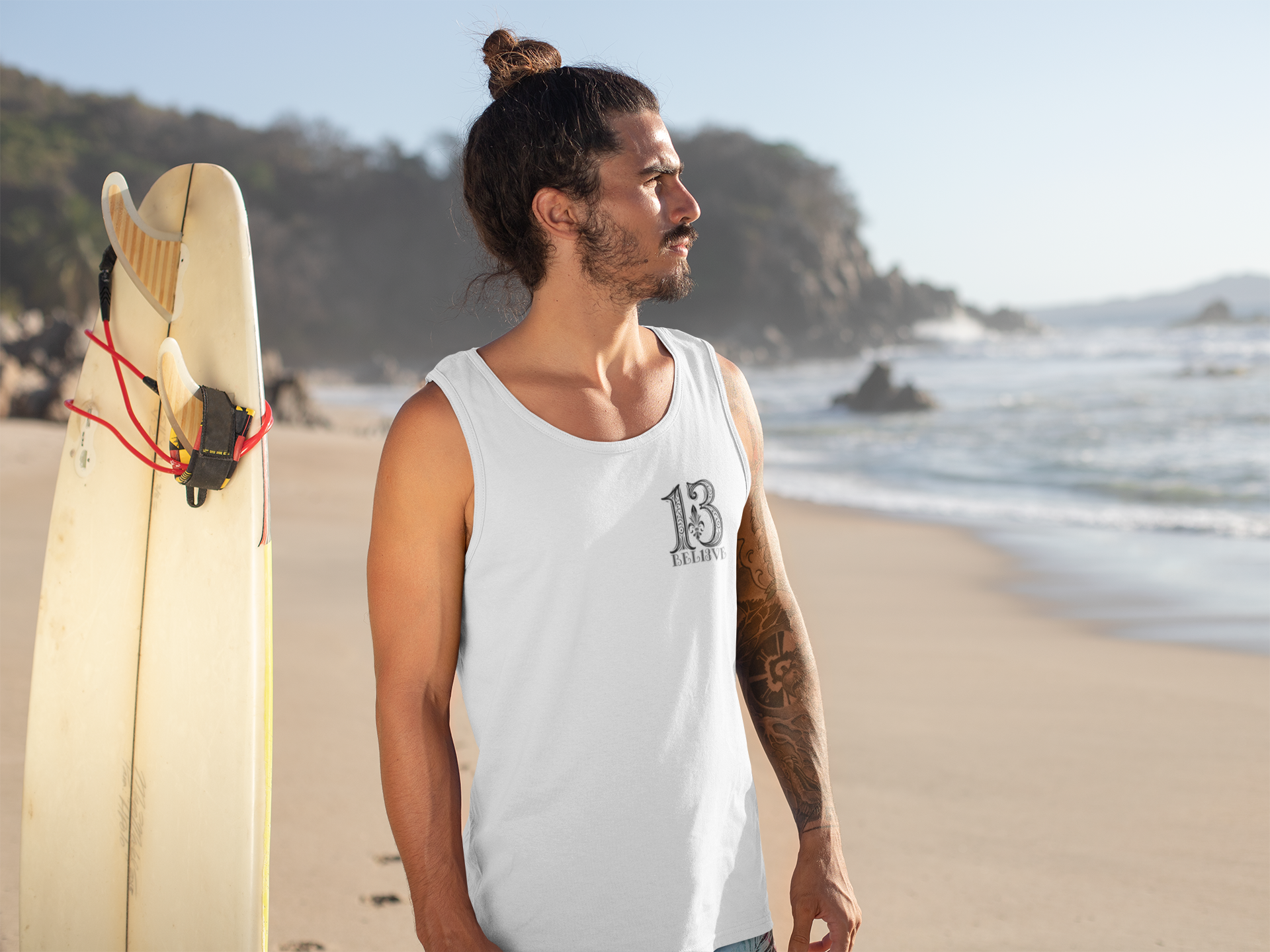 Born to Bel13ve - White Tank Top