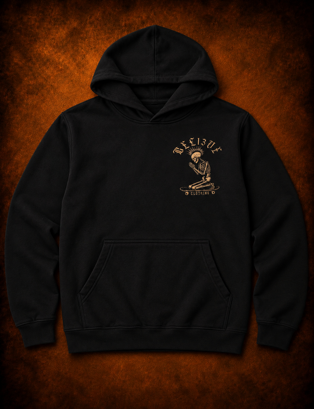 BEL13VE Pray and Ride hoodie front
