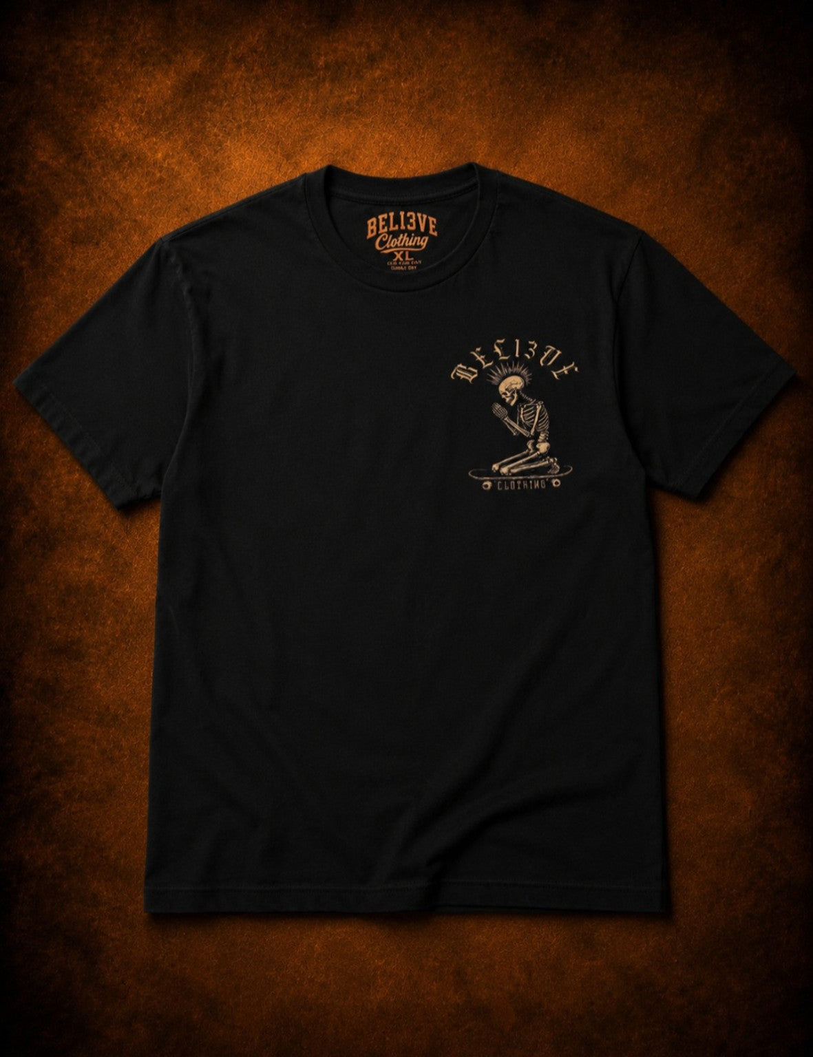 BEL13VE Pray and Ride tee front
